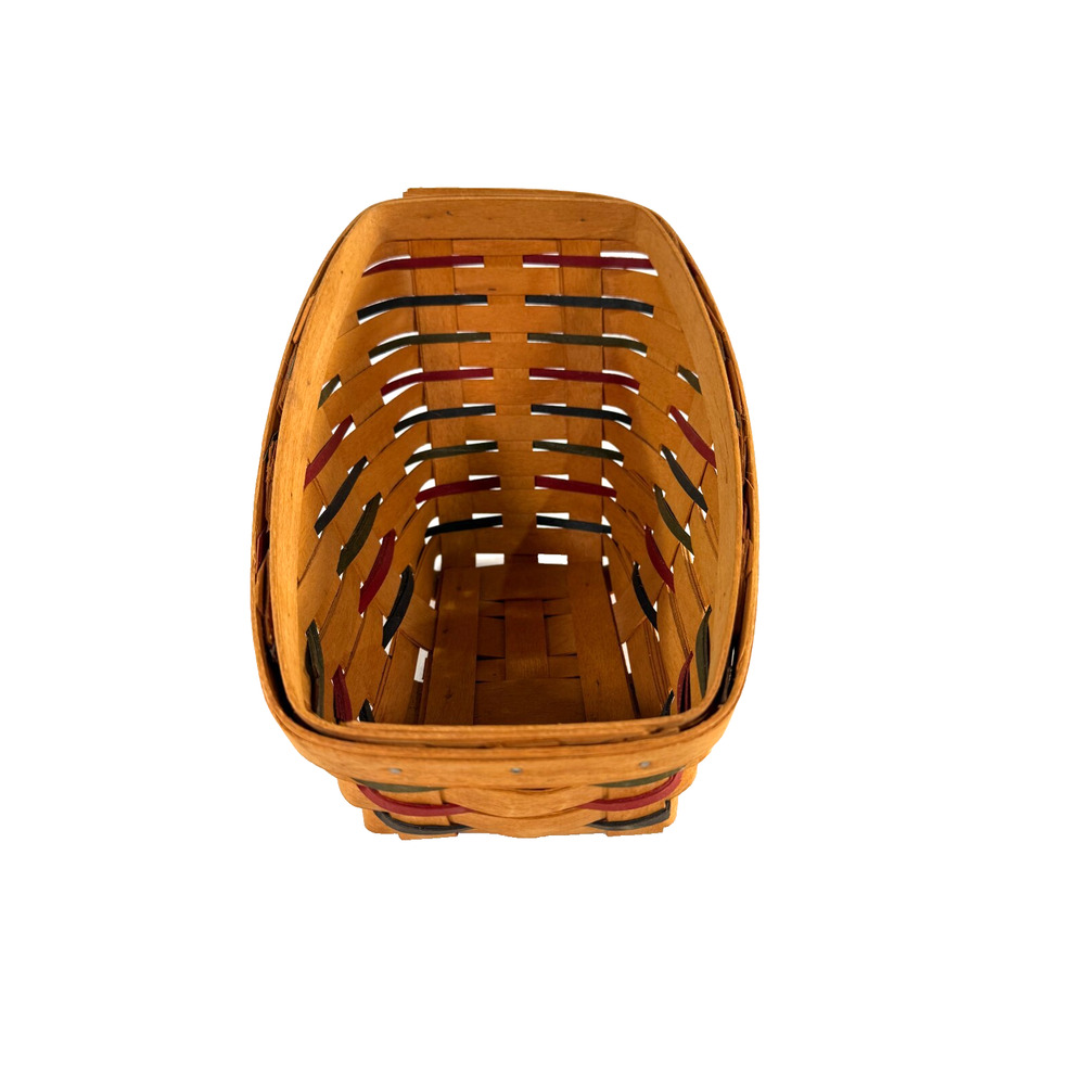 1995 Longaberger Woven Traditions Small Vegetable Basket‎ 10.5"L x 6.5"W x 7"H